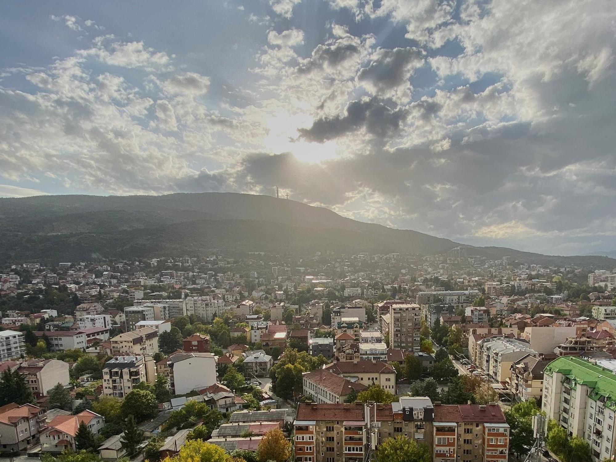 Stylish Studio, Skopje Centre - Private Parking - Panoramic Views Екстер'єр фото